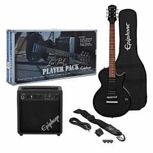 Epiphone Les Paul Electric Guitar Player Pack, Ebony